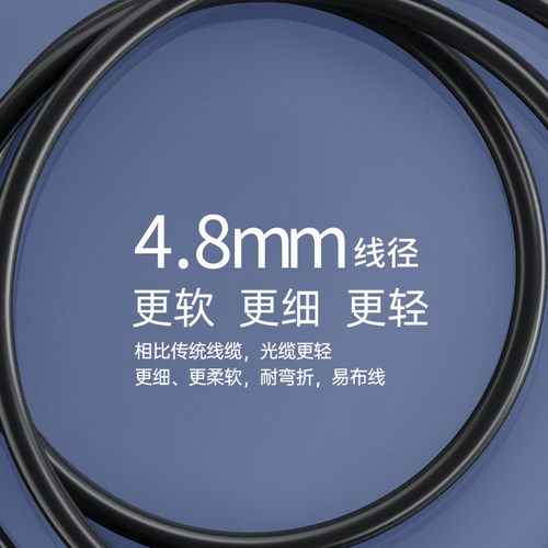 光纤hdmi线2.0版4k60hz高清数据工程线电脑机顶盒接显示器投影仪 - 图3