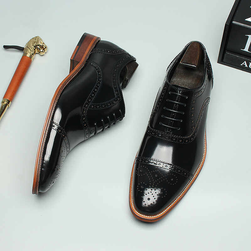 新款布洛克雕花三接头男士商务正装皮鞋时尚高档开边珠亮皮西装鞋,淘宝优惠券,粉丝福利购,淘宝优惠卷