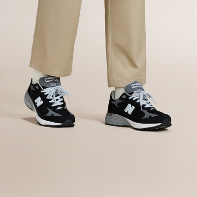 New Balance NB官方正品男款夏美产复古百搭运动休闲鞋MR993BK