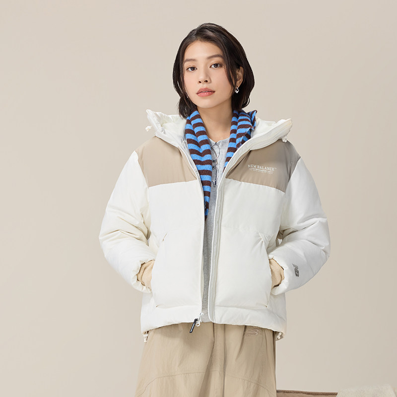 New Balance NB官方25年新款女士保暖防泼水鸭绒羽绒服AWJ53398