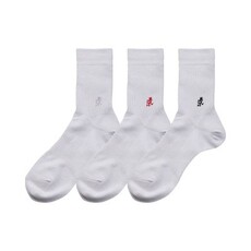 电竞卫衣 22秋冬新品gramicci小野人 男款 刺绣logo中帮袜子3双装 sx-m04