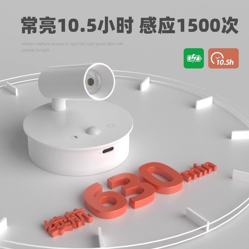 充电人体感应壁灯免布线玄关入户过道楼梯灯磁吸超长续航红外射灯,淘宝优惠券,粉丝福利购,淘宝优惠卷