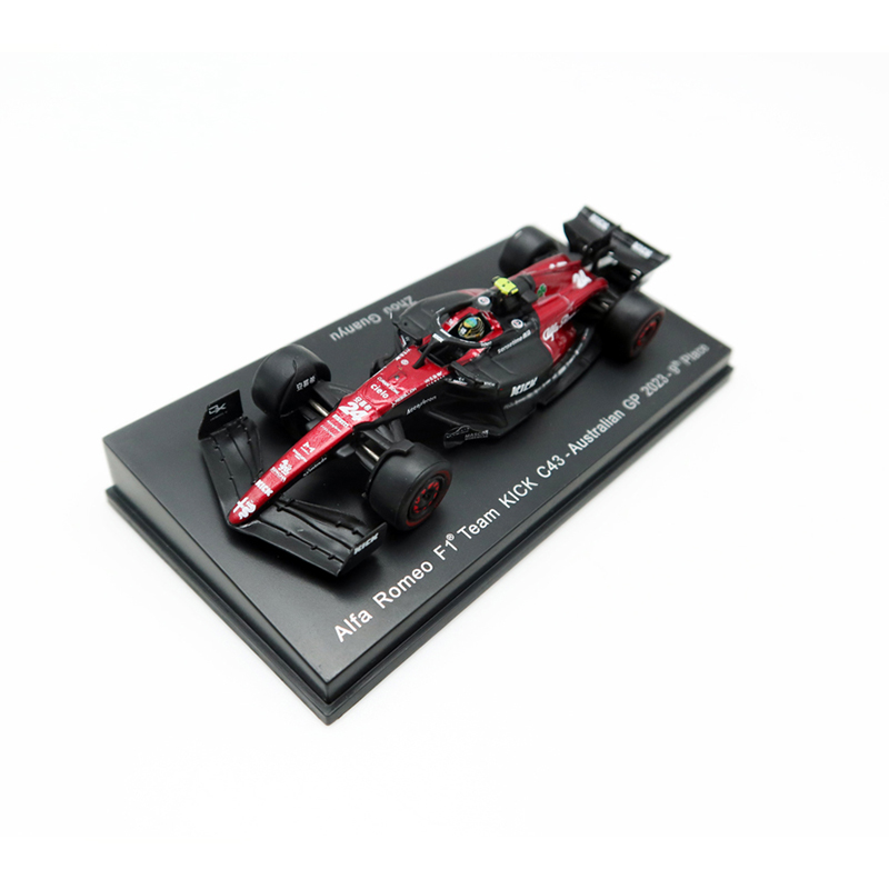 F1赛车模型1:64 Spark 2023年阿尔法罗密欧C43周冠宇车模静态成品 - 图0