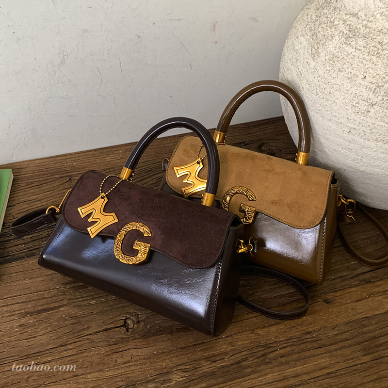 高级质感复古小包包女2026新款时尚百搭斜挎包精致超火手提小方包,淘宝优惠券,粉丝福利购,淘宝优惠卷