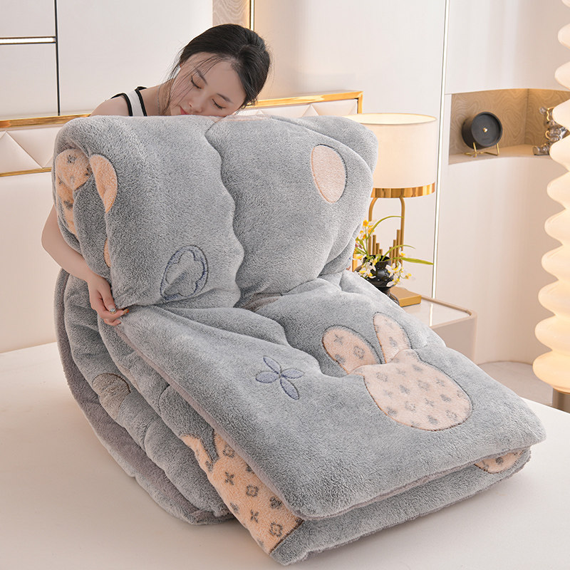 羊羔绒被子冬被加厚保暖牛奶绒珊瑚绒被学生宿舍双人棉被被芯10斤,淘宝优惠券,粉丝福利购,淘宝优惠卷