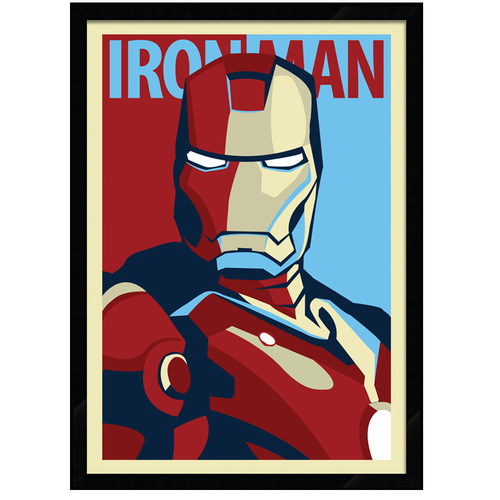 Iron Man 钢铁侠电影海报装饰画 极简酒吧餐厅壁画儿童房床头挂画 - 图3