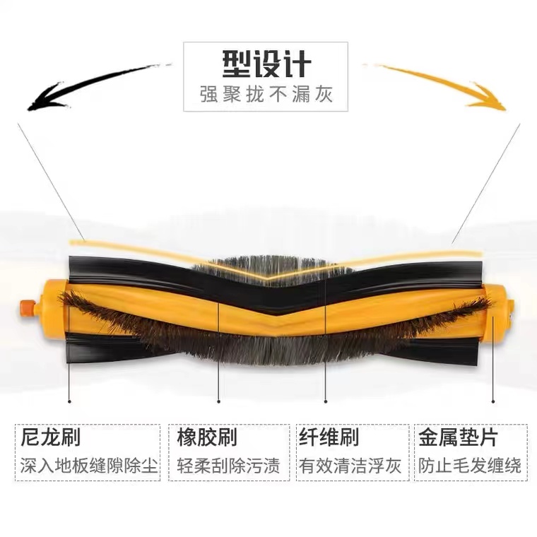 科沃斯扫地机器人配件DT85朵朵s DD35 DE33/DG710 716/DR95滚毛刷 - 图1