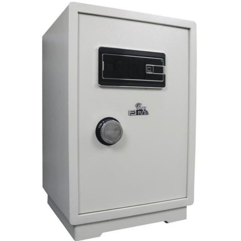 fujia富甲zw50n(有钥匙)白色家用办公指纹密码防盗保险箱保险柜