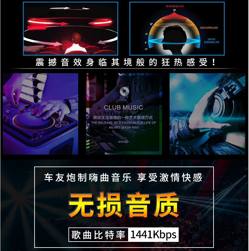 正版串烧慢摇中英文dj电音超重低音流行音乐无损高音质车载cd碟片 - 图1