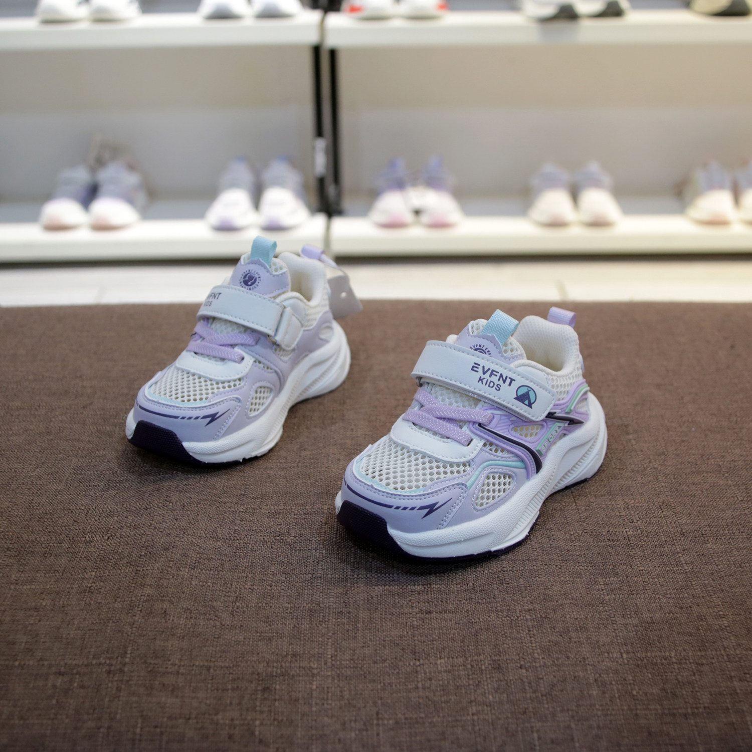 婴芬特25春夏单网新款机能鞋男女童运动鞋23-27码乌拉草中底 - 图2