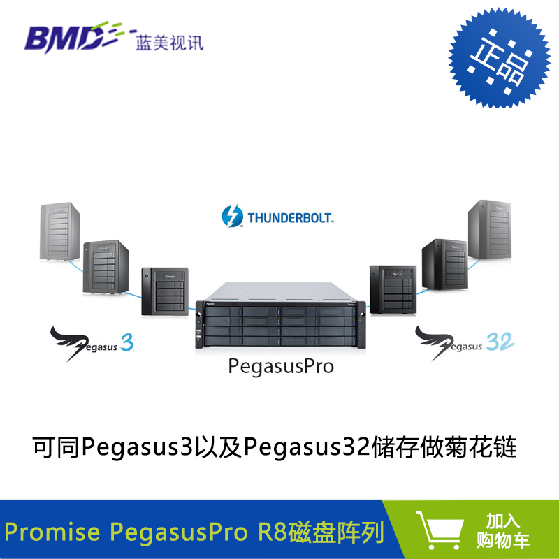 Promise PegasusPro R16  机架式 雷电3磁盘阵列 NAS机架式存储 雷电DAS存储 128TB/288TB（预售） - 图1