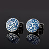 Men's business hunting style French shirt with cufflinks