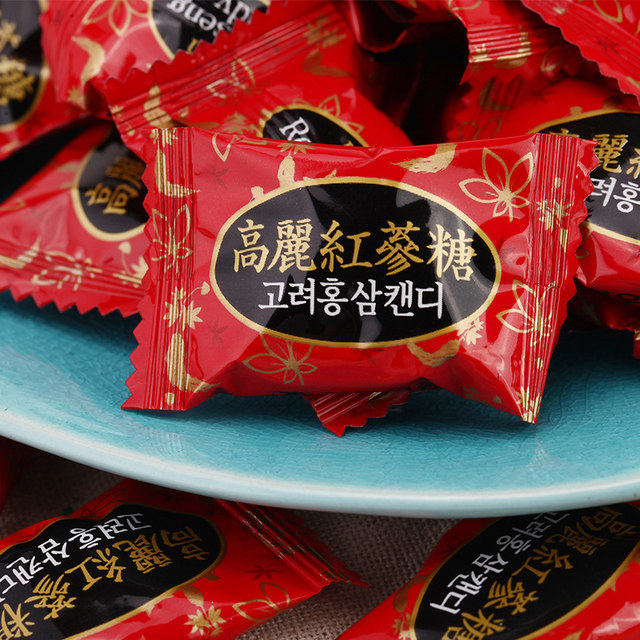 South Korea imported cw Qingyou Korean red ginseng sugar green right soft candy elderly snacks traditional Spring Festival wedding candy