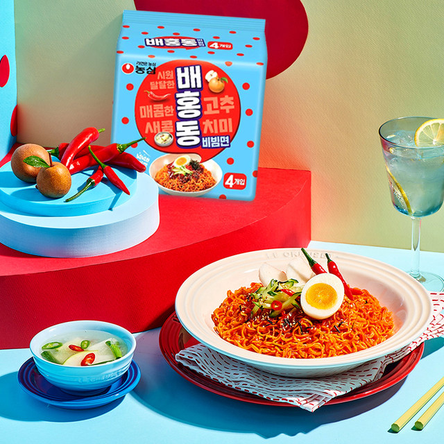 Nongshim sweet and spicy cold noodles imported from Korea