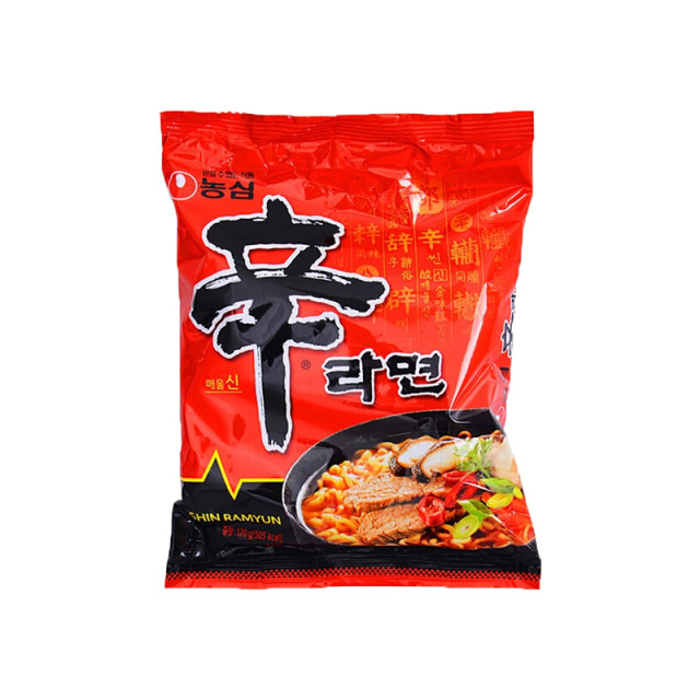 Nongshim instant noodles, optional combination of instant noodles imported from South Korea