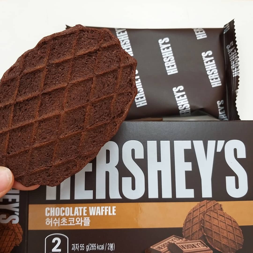 好时HERSHEY'S新品浓厚巧克力华夫松饼薄脆瓦夫饼干韩国进口零食 - 图2