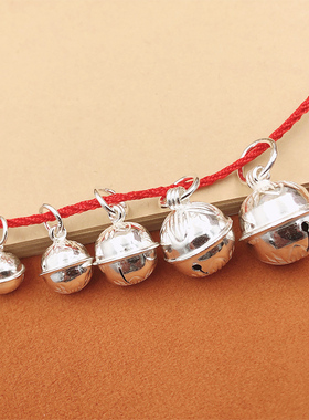 diy纯银宝宝小孩红绳饰品配件