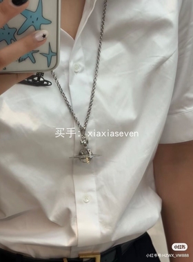 西太后大orb水钻土星项链