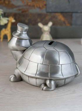 精美卡通风乌龟储蓄罐金属工艺品
