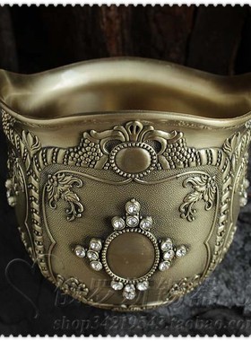 欧式家用收纳桶创意桌面垃圾桶