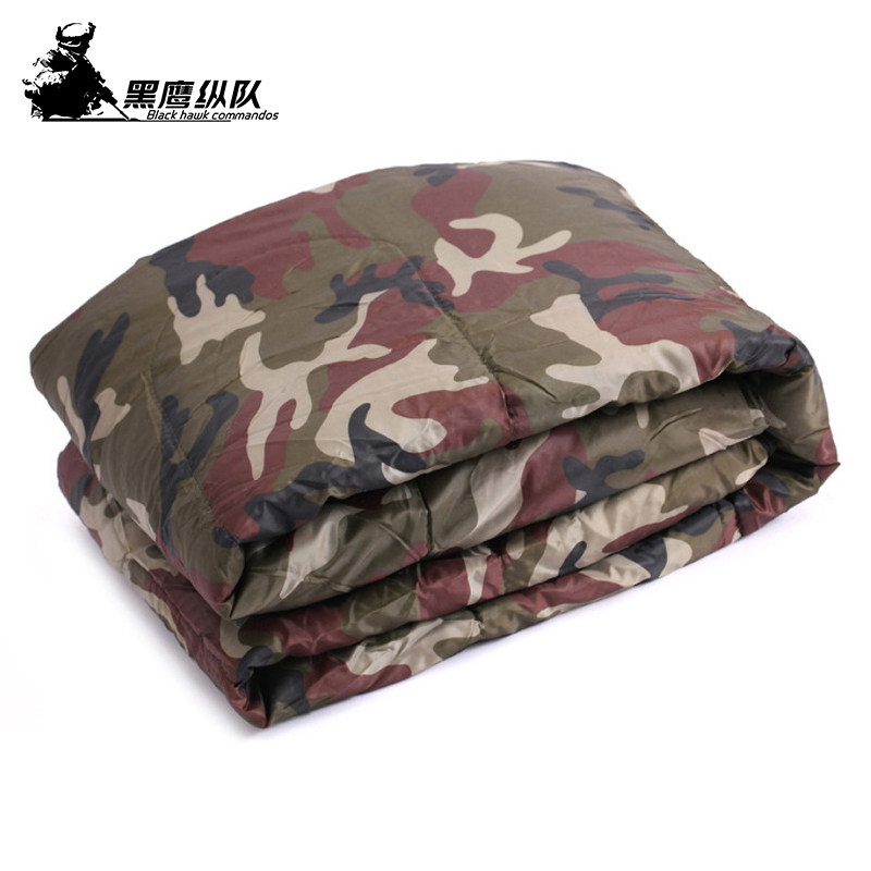 Camping outdoor sleeping bag, military style cotton warm ultra-light humanoid office student lunch break adult sleeping bag