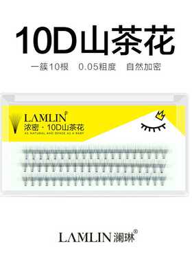 澜琳假睫毛柔软水貂毛10根朵毛