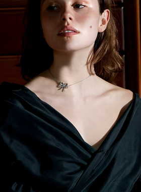 【缎带系列】Natt Och Dag蝴蝶缎带轻奢项链女小众设计