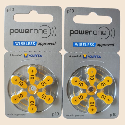 德国进口powerone电池p10峰力瑞声达唯听助听器耳机a10电池子PR70 - 图1