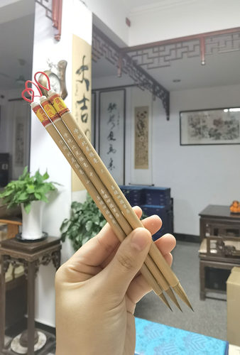 毛笔纯狼毫北尾狼豪专业级书法小笔蝇头小楷行书落款精品高档国画 - 图2