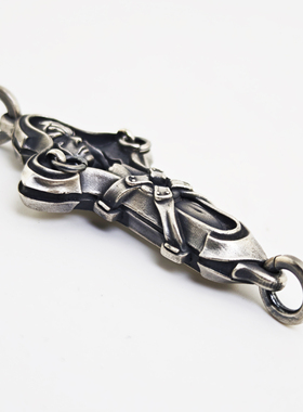 铁头的店 925银FT罪于罚暗黑风格 白灯少女项链吊坠