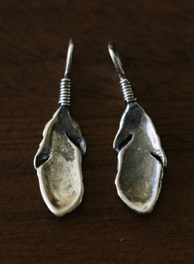 迷你小羽毛吊坠铁头的店纯银情侣