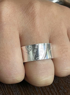 铁头的店情侣银币摩根改造戒指