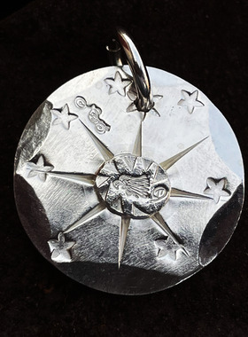 吊坠点金铁头的店纯银高山隆情侣