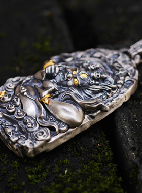 铁头的店男女通用925银吊坠