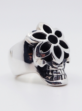 goodart纯银戒指大号花铁头的店