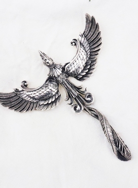 超大凤凰吊坠铁头的店潮流个性款