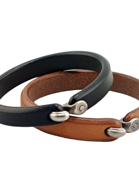 铁头的店925银男女通用皮手镯