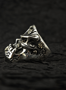 铁头的店925银朋克戒指