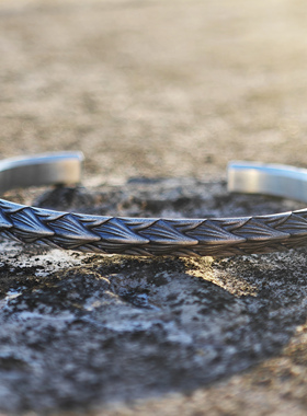 铁头的店欧美男女通用925银手镯