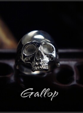 铁头的店MMJ情侣纯银骷髅戒指