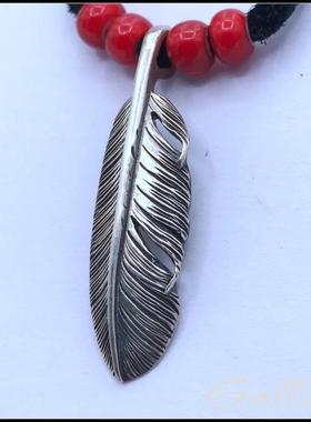 福字羽毛吊坠铁头的店摩根银币