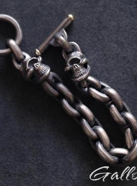 骷髅手串手链高山隆铁头的店纯银