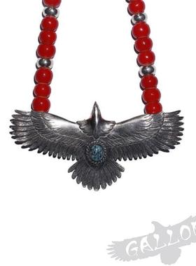 铁头的店地平线老鹰8cm松石吊坠