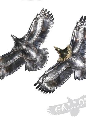 蓝色地平线老鹰吊坠铁头的店纯银