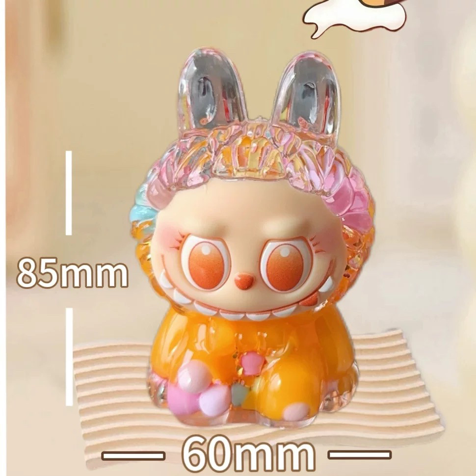 拉布布大号水晶入油桌面摆件创意亚克力流油摆饰车载精致饰品礼物,淘宝优惠券,粉丝福利购,淘宝优惠卷