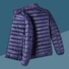 Men's lightweight down cotton coat autumn and winter short slim casual hooded cotton jacket warm large size men's cotton coat jacket