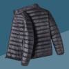 Men's lightweight down cotton coat autumn and winter short slim casual hooded cotton jacket warm large size men's cotton coat jacket