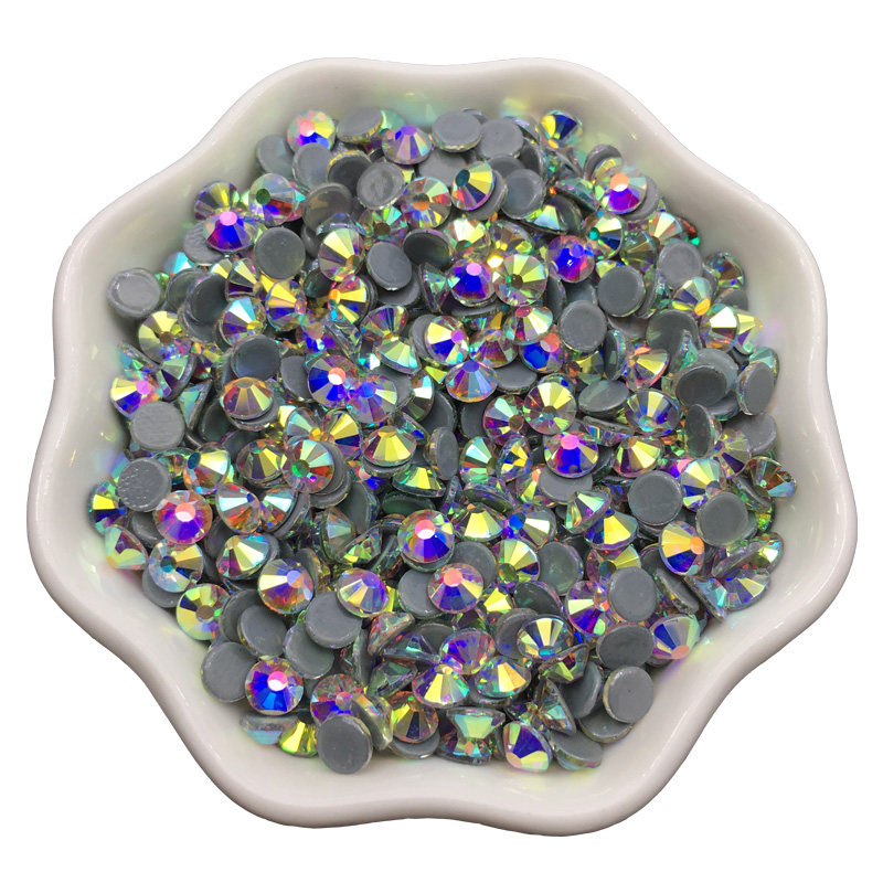 仿奥精品AB烫钻七彩美甲平底钻圆形幻彩玻璃钻拉丁舞蹈服diy水钻,淘宝优惠券,粉丝福利购,淘宝优惠卷
