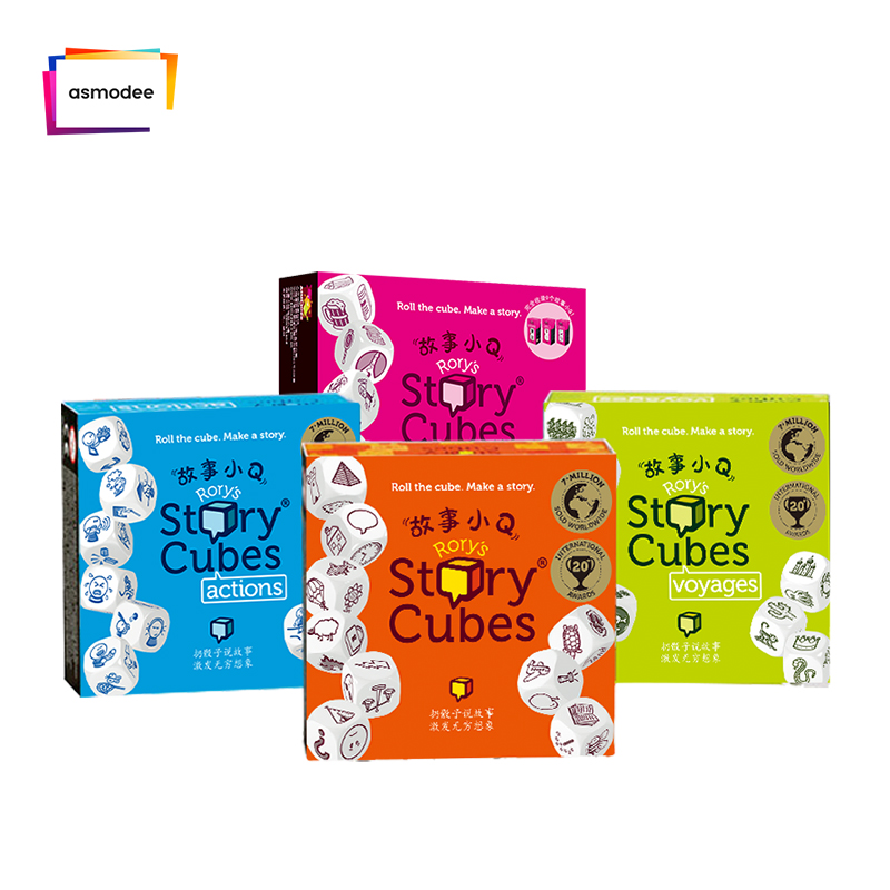 Story Cubes故事小Q家庭亲子互动桌游儿童想象力表达力启蒙教具 - 图3