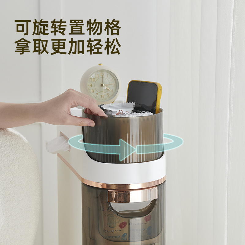 卫生间夹缝收纳柜家用厨房置物架抽屉式收纳架多层杂物窄缝置 - 图1